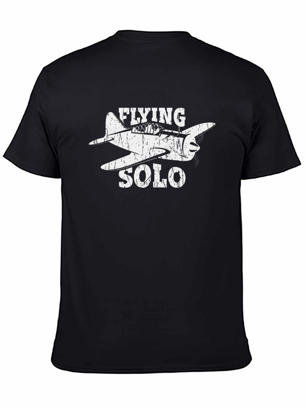 Flying Solo Airplane Graphic Tee - Pilot Aviation Shirt