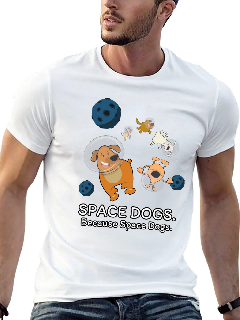 Space Dogs T-Shirt - Unique Graphic Tee