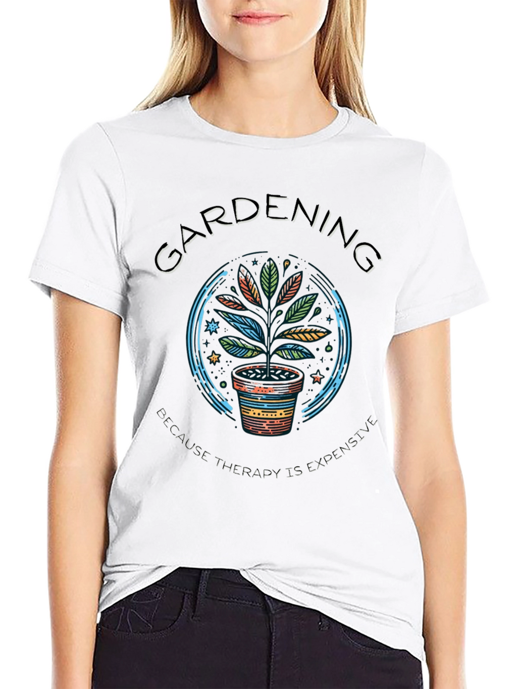 Gardening Therapy T-Shirt - Plant Lover Tee