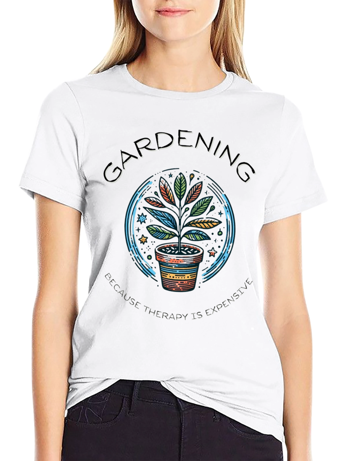 Gardening Therapy T-Shirt - Plant Lover Tee