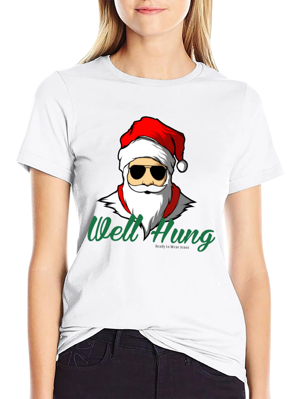Well Hung Santa T-Shirt - Holiday Humor Apparel