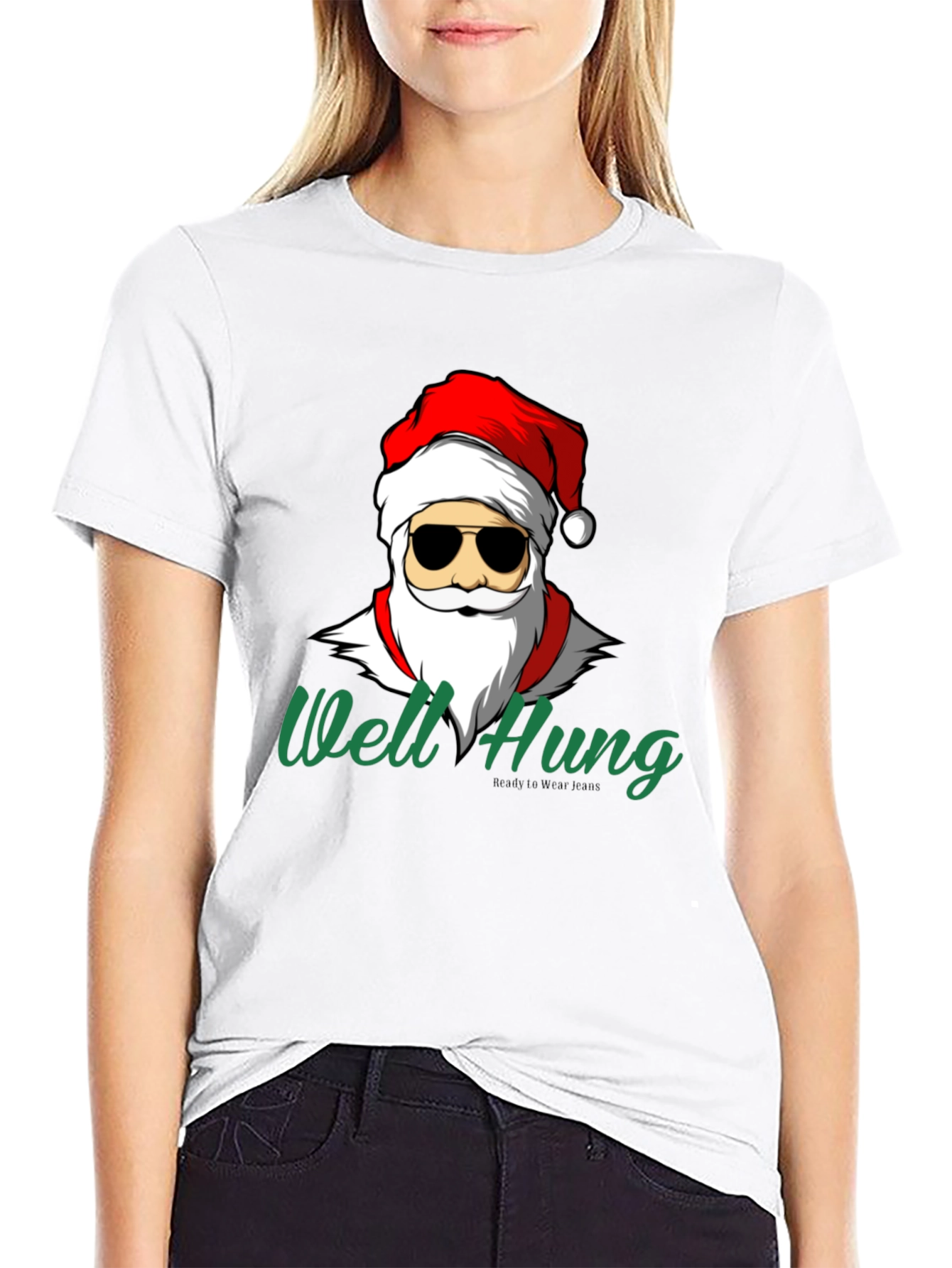 Well Hung Santa T-Shirt - Holiday Humor Apparel