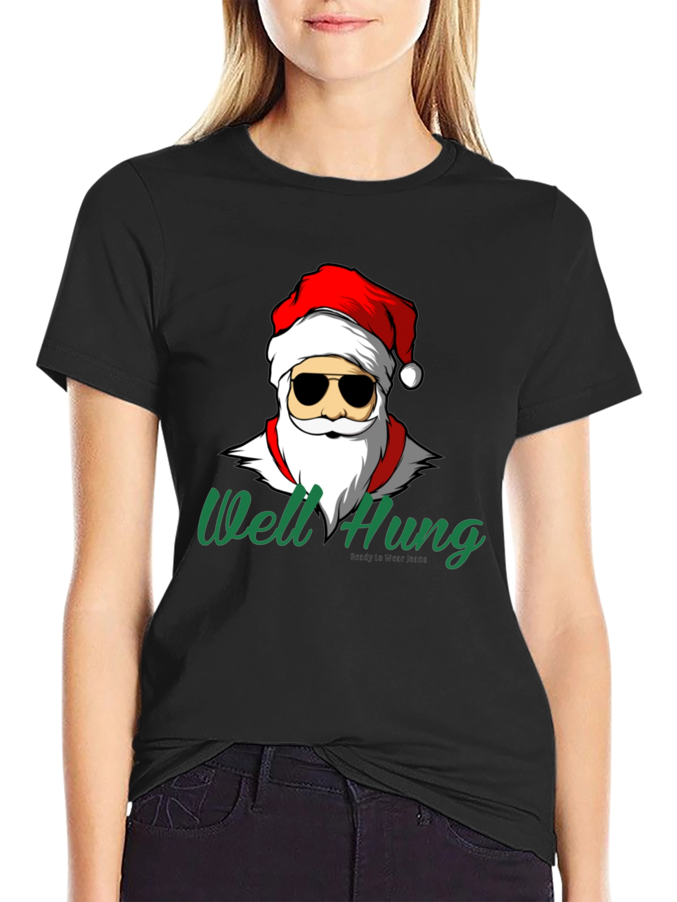Well Hung Santa T-Shirt - Holiday Humor Apparel