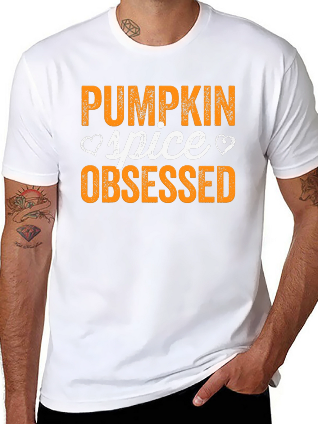 Pumpkin Spice Obsessed Black T-Shirt