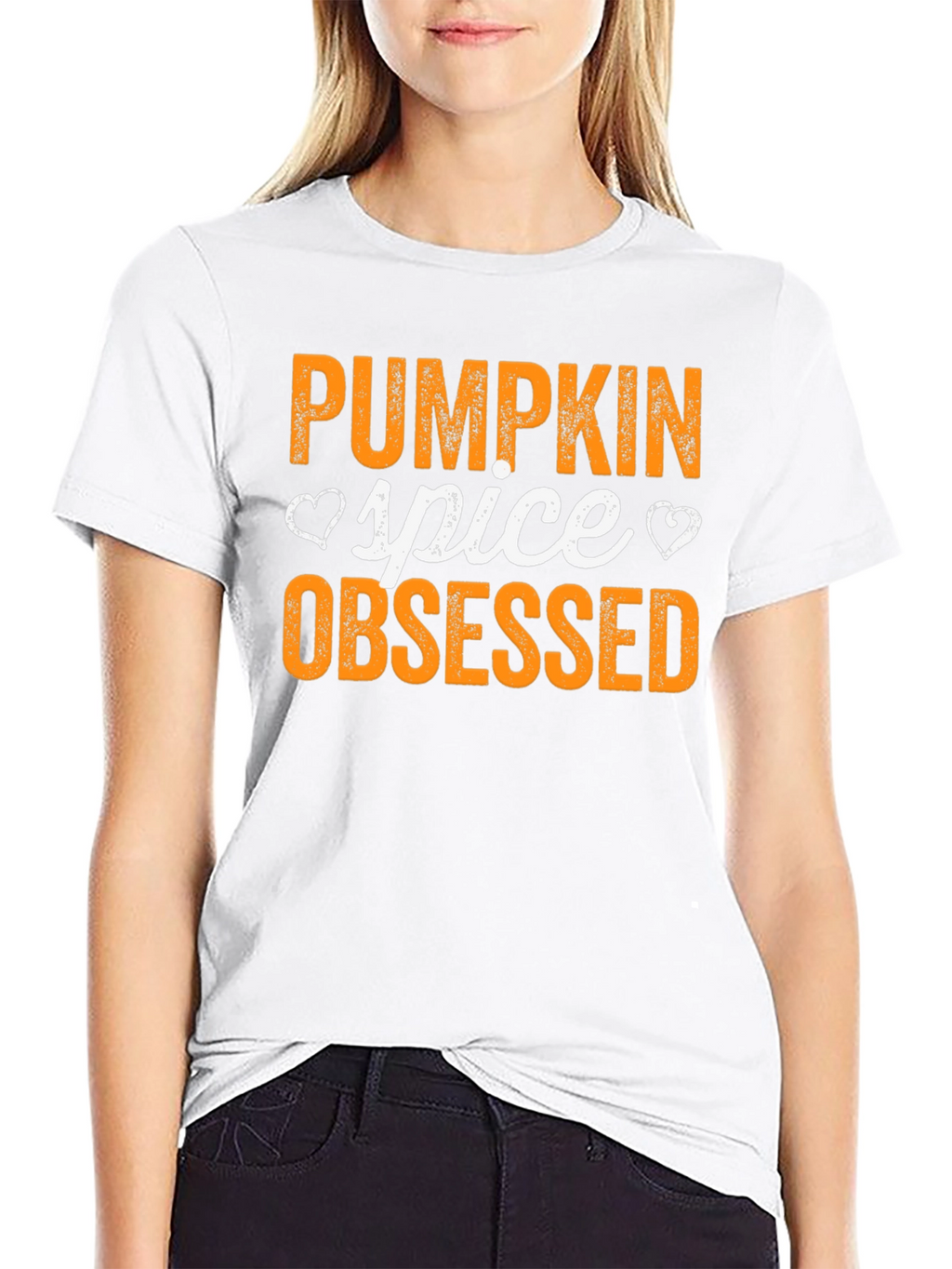 Pumpkin Spice Obsessed Black T-Shirt