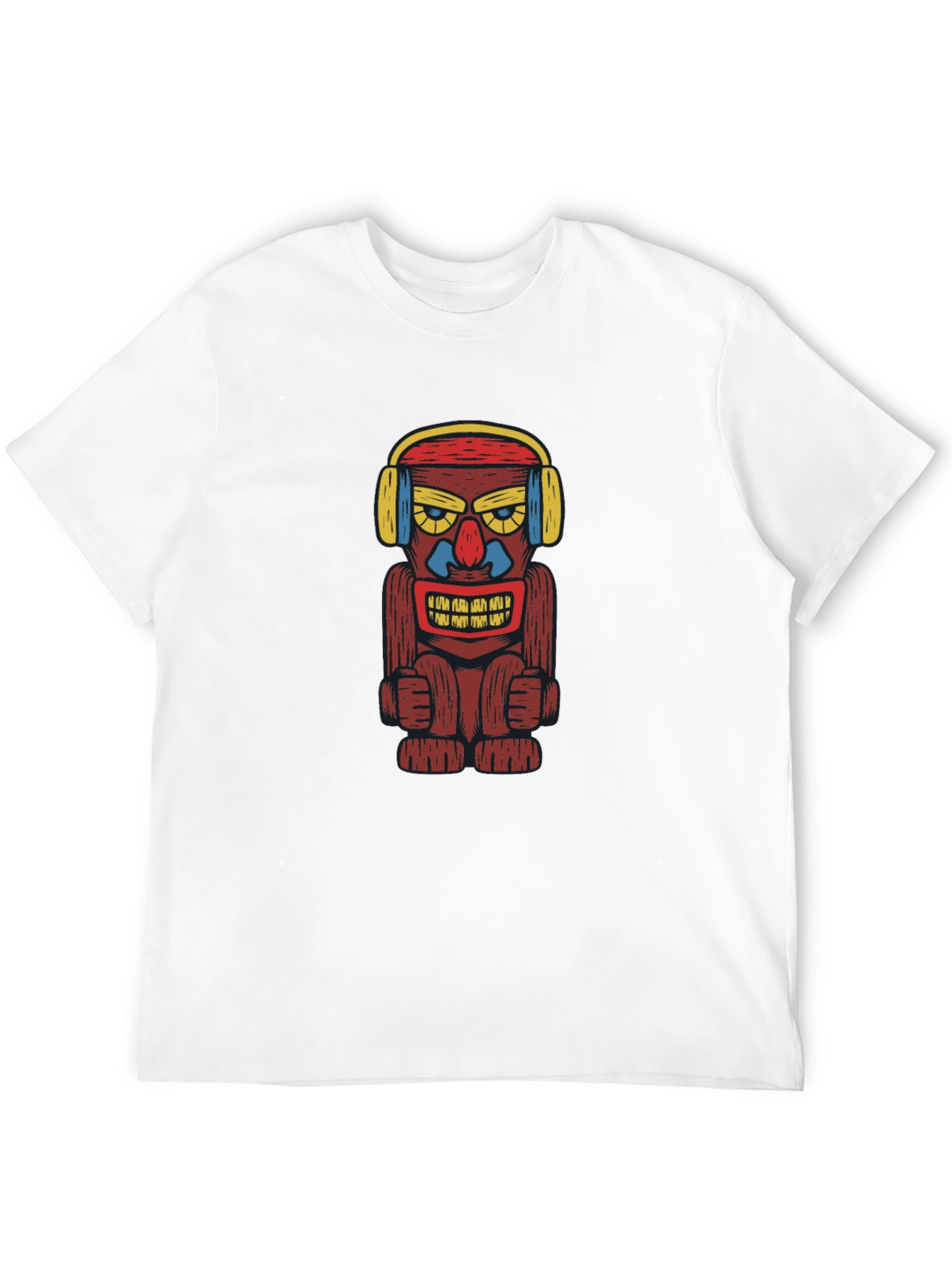Groovy Tiki Headphone Graphic Tee