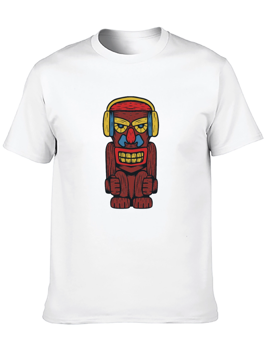 Groovy Tiki Headphone Graphic Tee