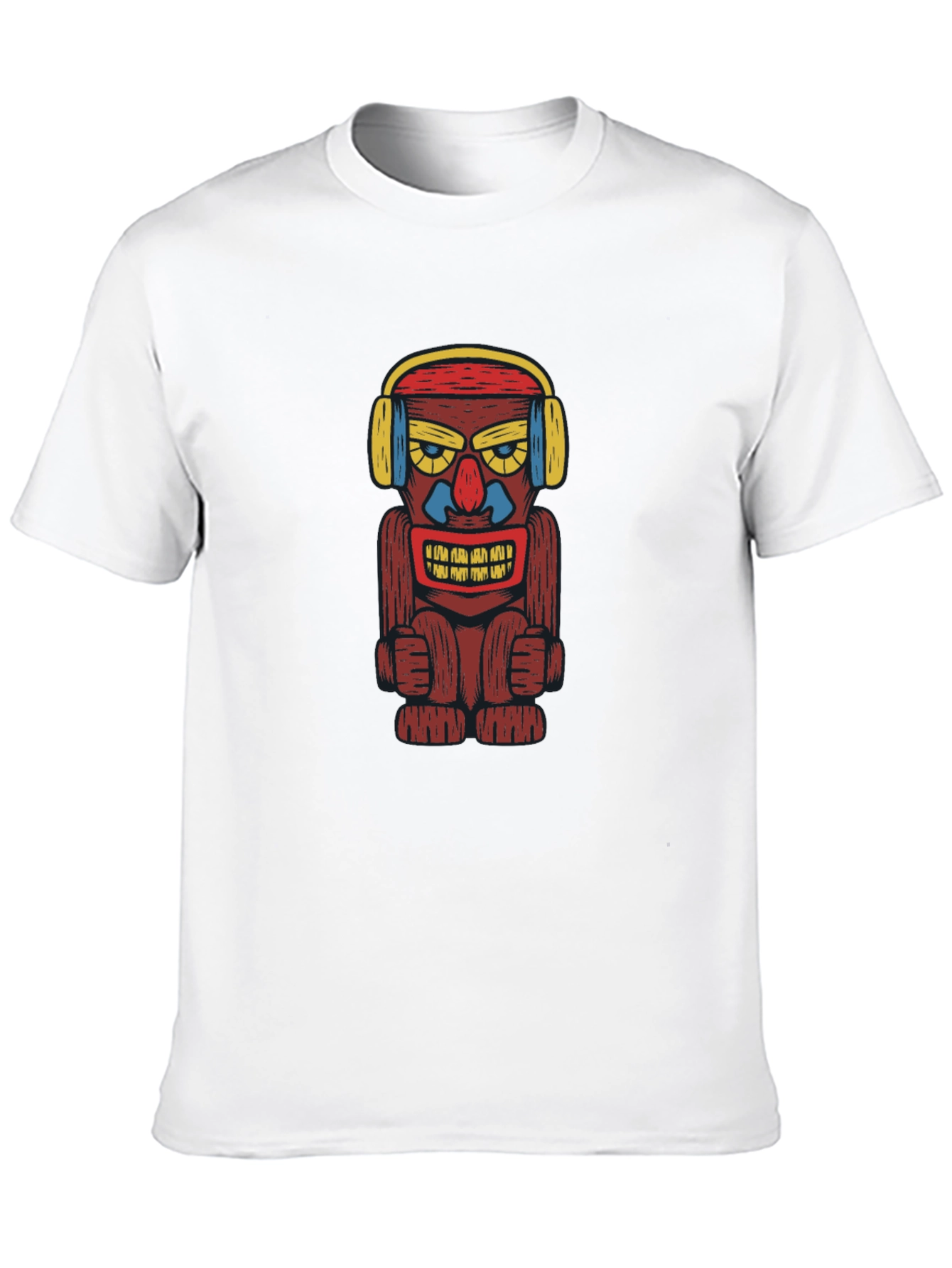 Groovy Tiki Headphone Graphic Tee