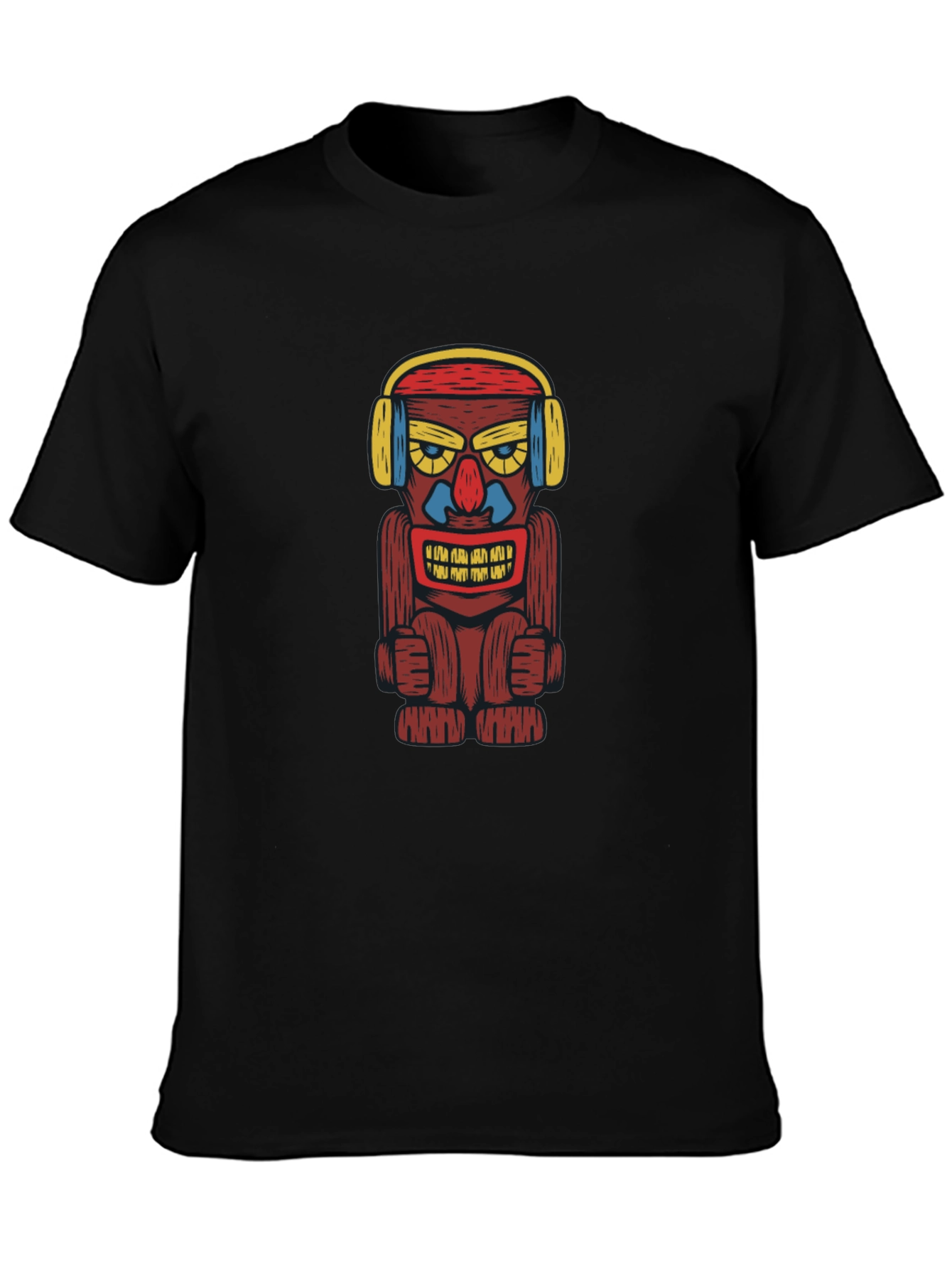 Groovy Tiki Headphone Graphic Tee