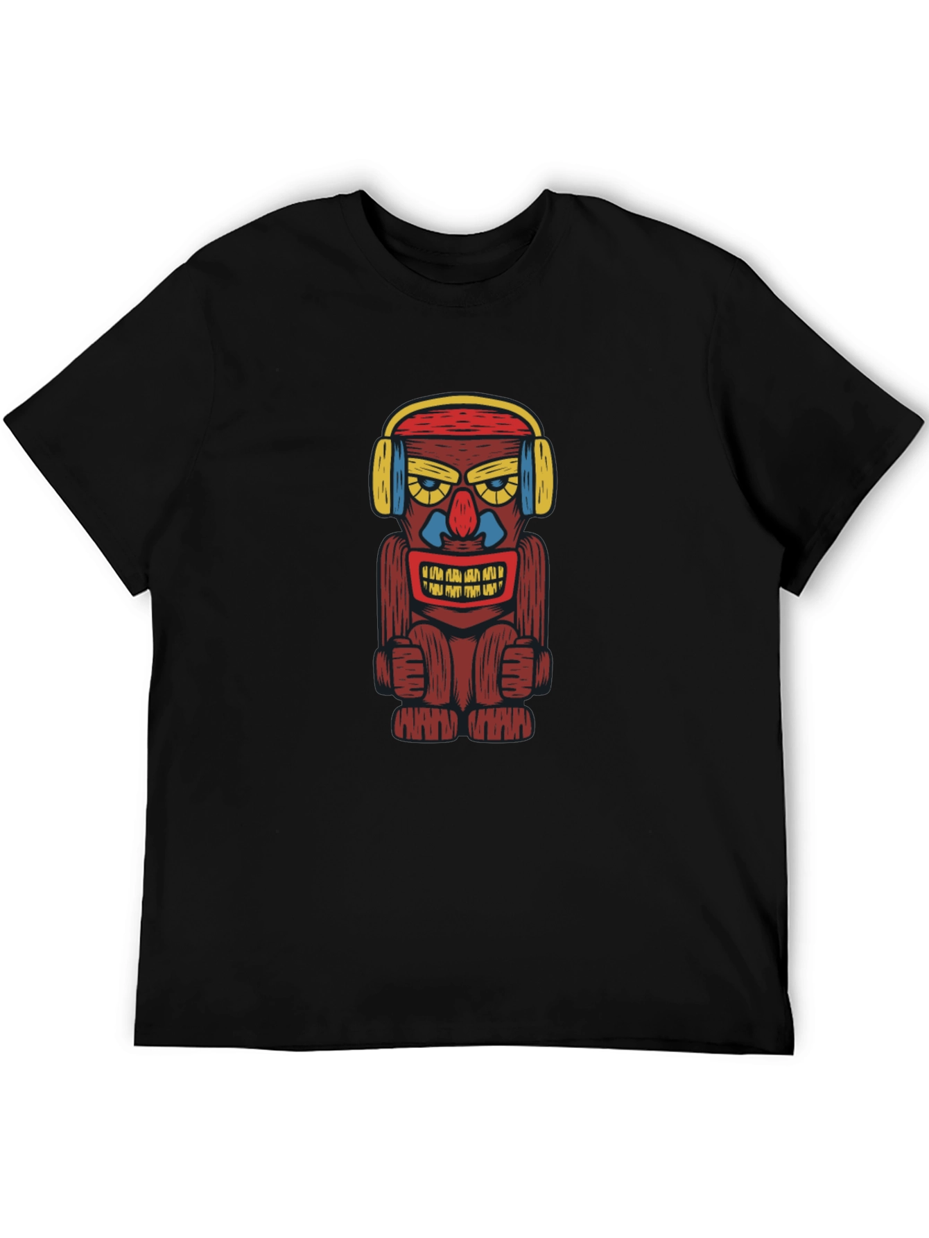 Groovy Tiki Headphone Graphic Tee