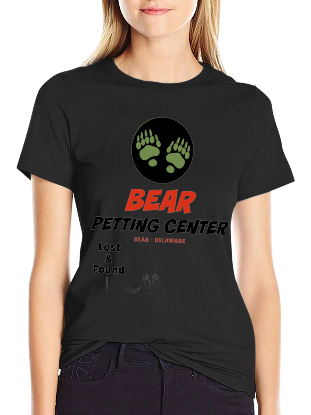 Bear Petting Center T-Shirt Funny Novelty Tee