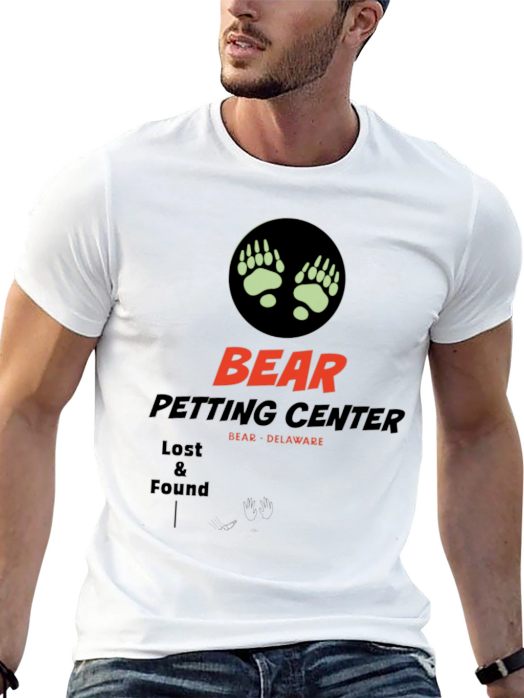 Bear Petting Center T-Shirt Funny Novelty Tee