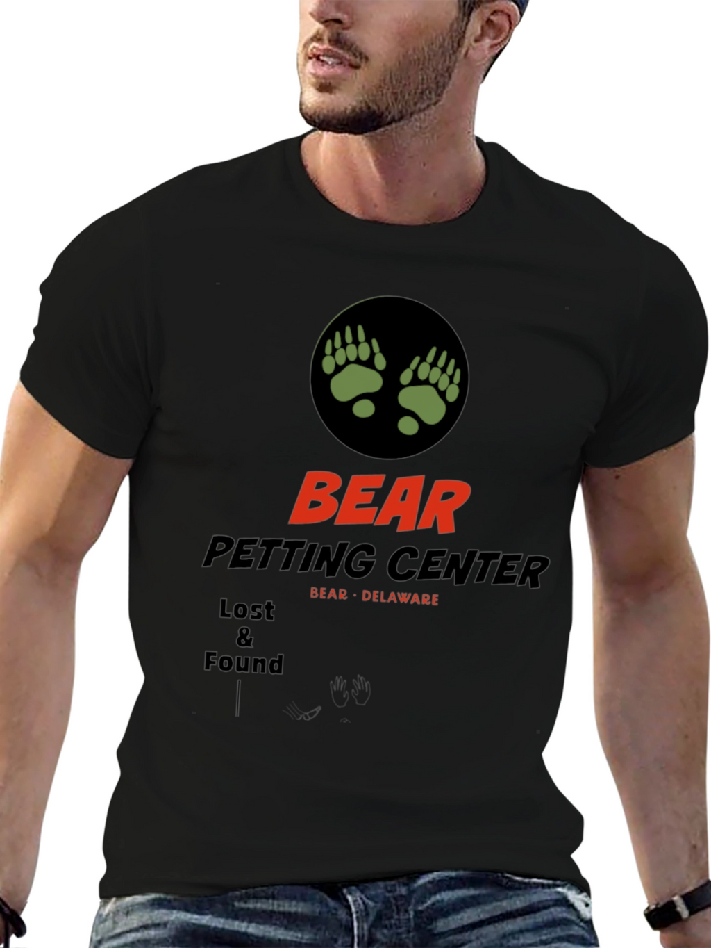 Bear Petting Center T-Shirt Funny Novelty Tee
