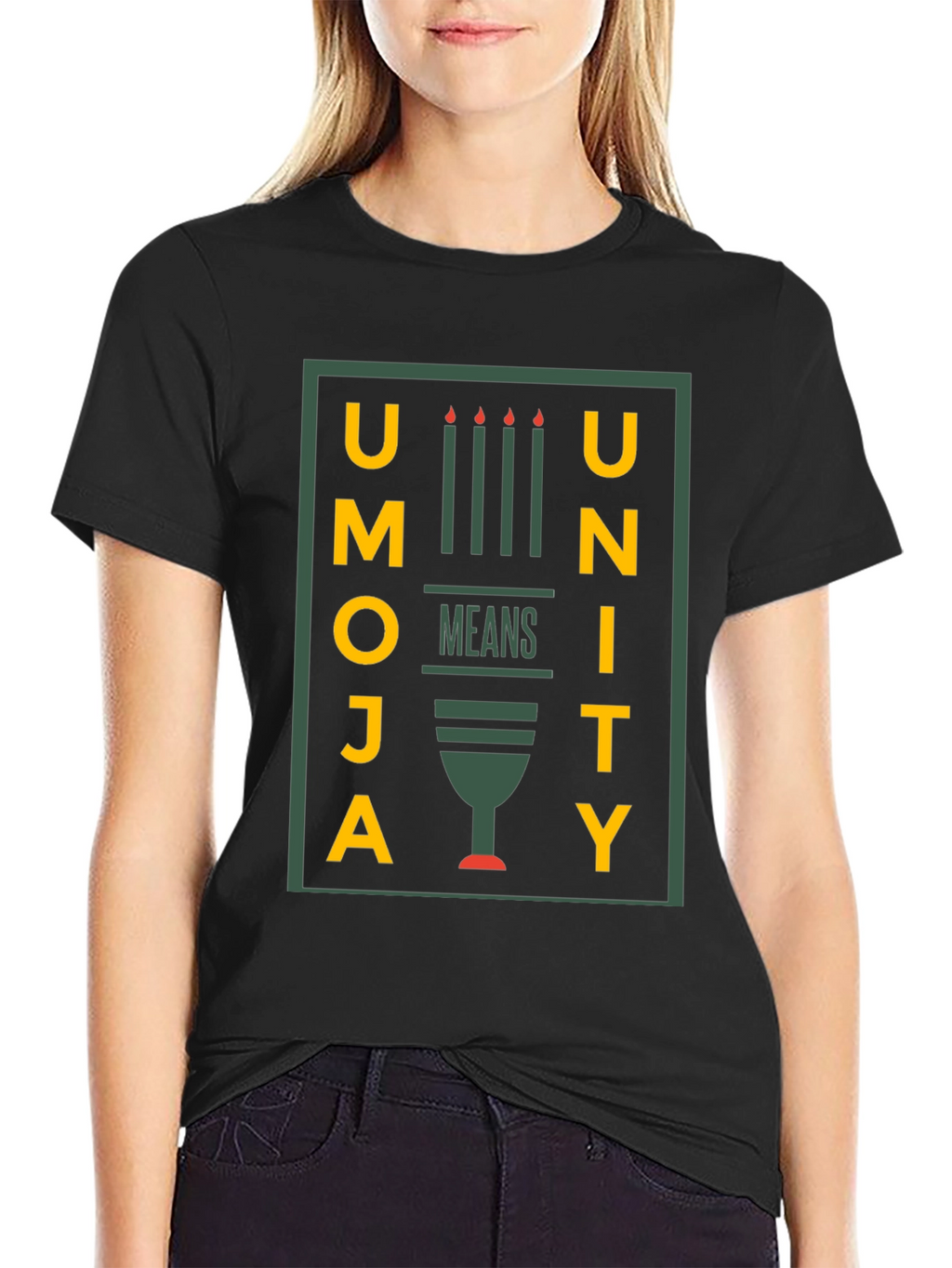 Umoja Unity Kwanzaa T-Shirt - Black Graphic Tee