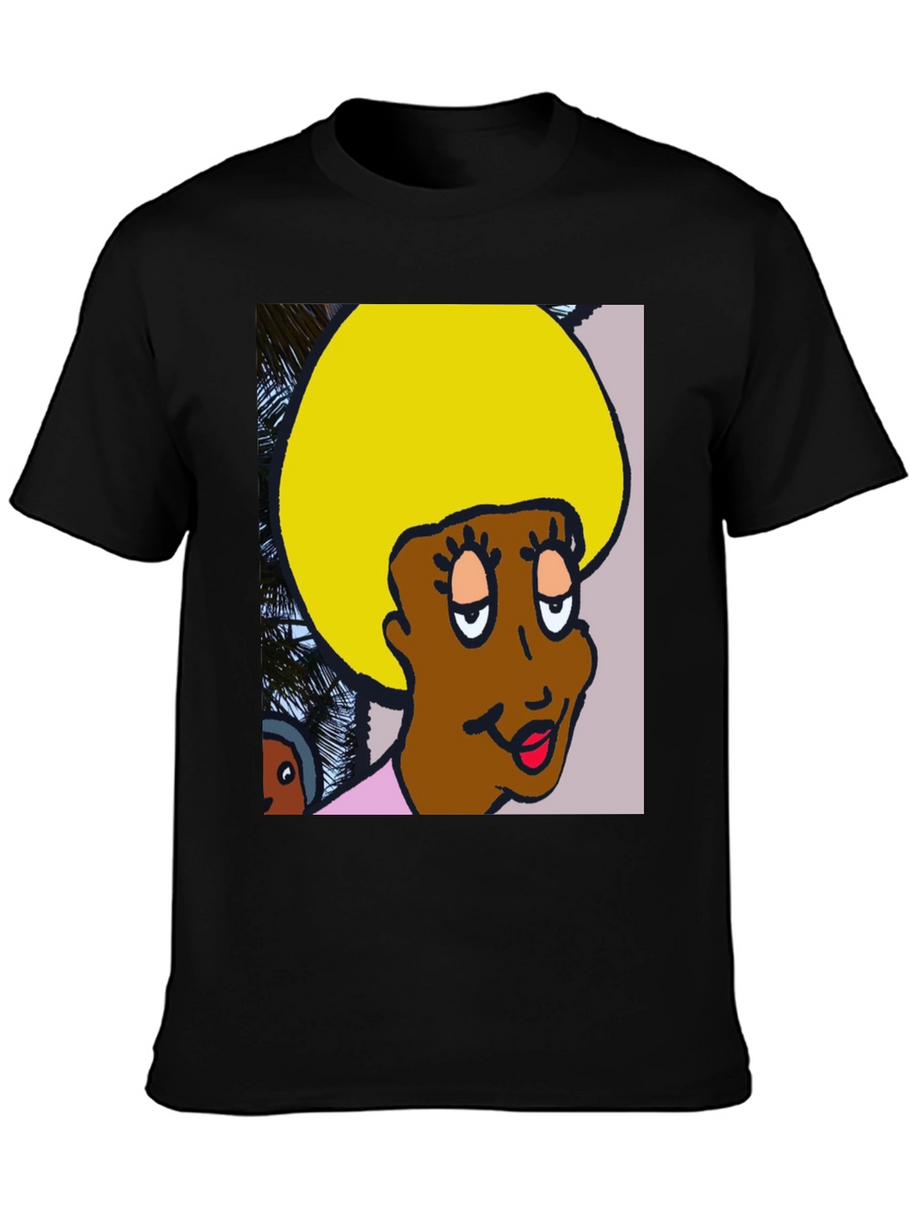 Retro Cartoon Afro T-Shirt