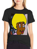 Retro Cartoon Afro T-Shirt
