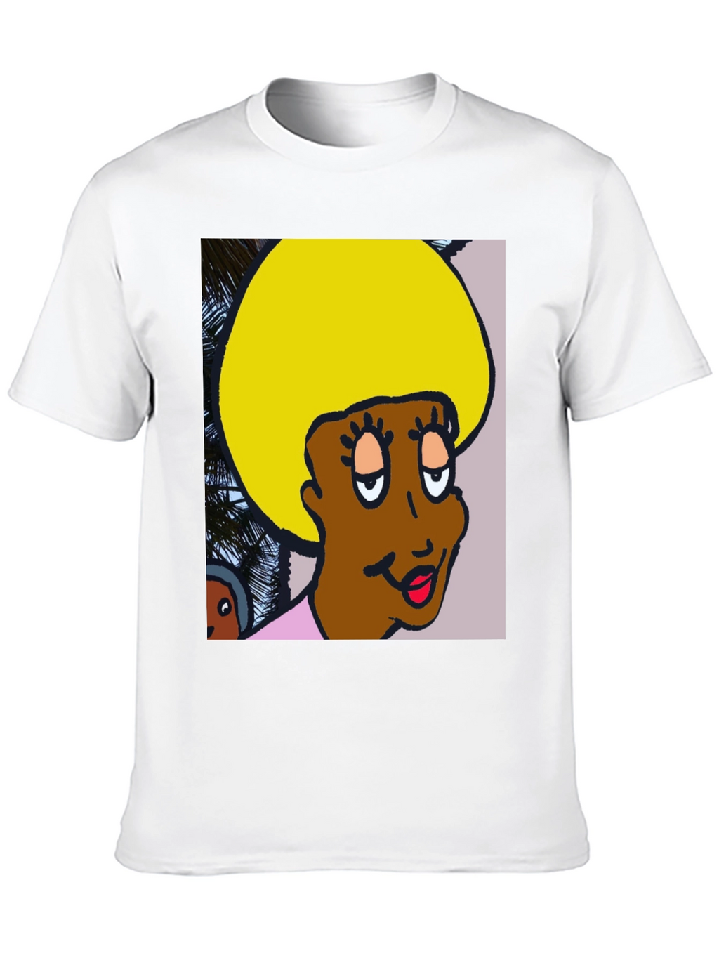 Retro Cartoon Afro T-Shirt