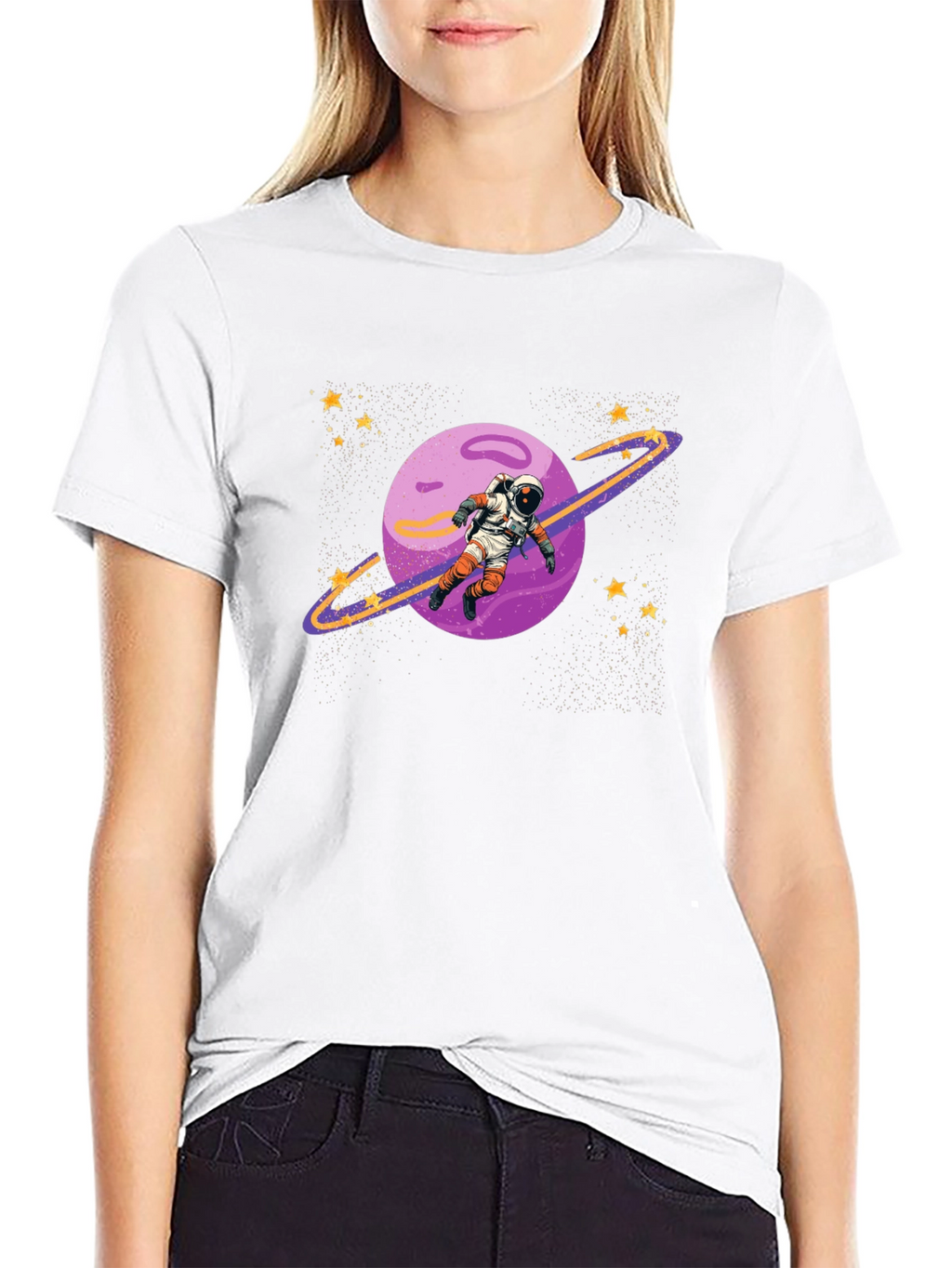 Astronaut Planet Graphic T-Shirt