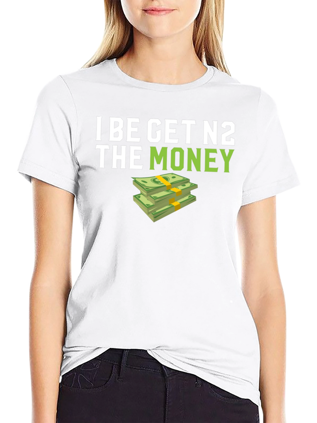 I BE GET N2 The Money T-Shirt - Black
