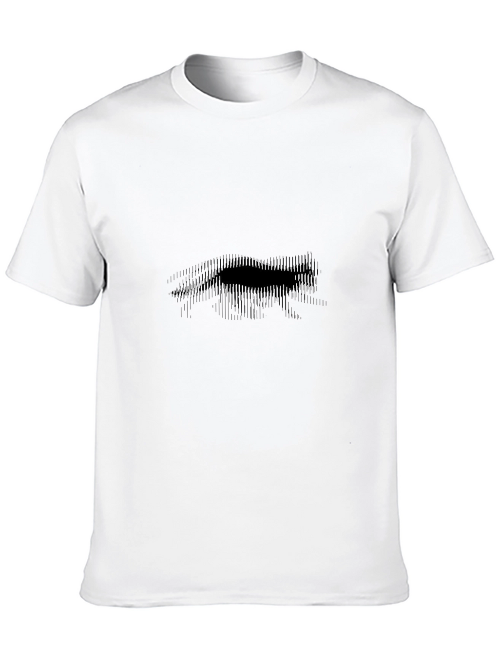 Abstract Bear Graphic Black T-Shirt