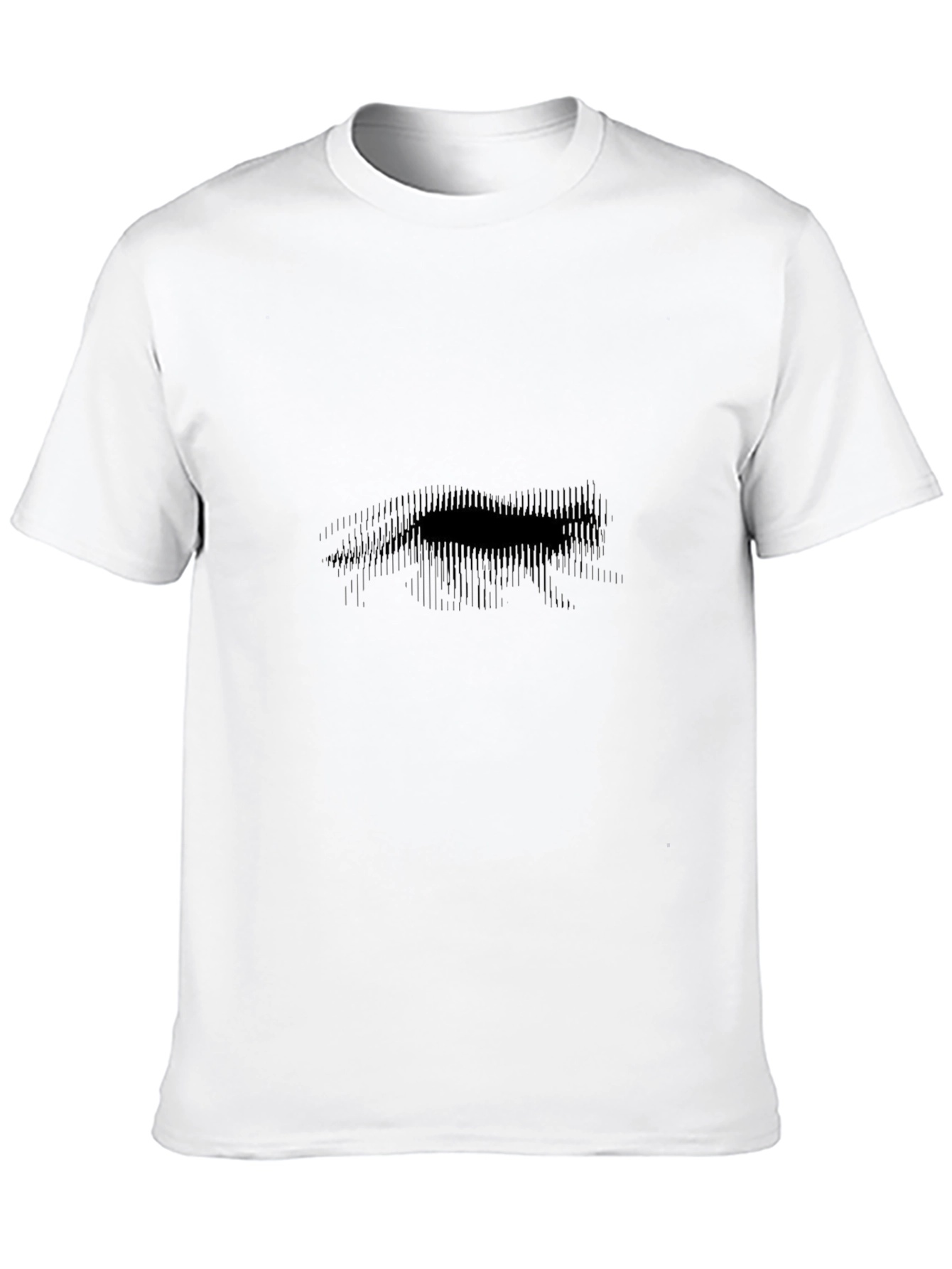 Abstract Bear Graphic Black T-Shirt