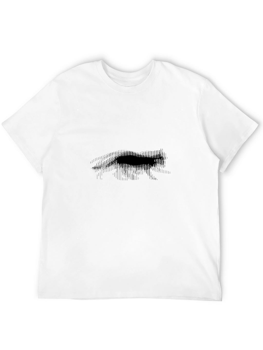 Abstract Bear Graphic Black T-Shirt