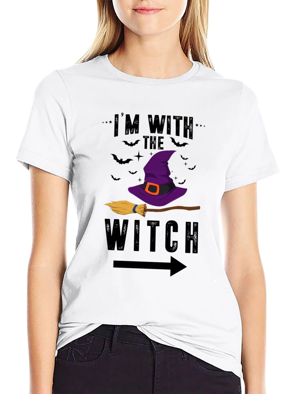 Im With The Witch Halloween T-Shirt