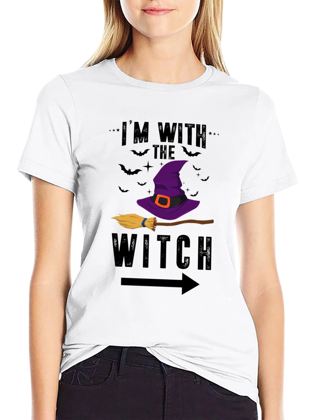 Im With The Witch Halloween T-Shirt