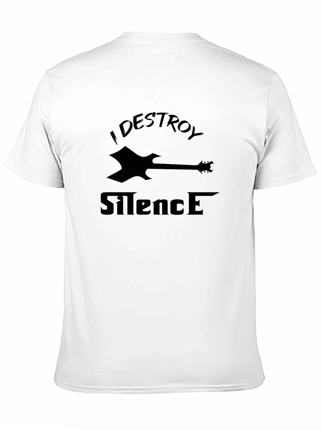 I Destroy Silence Guitar T-Shirt