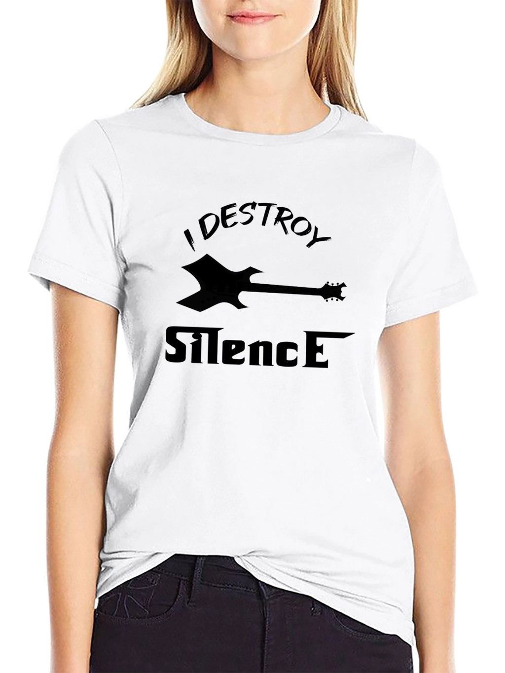 I Destroy Silence Guitar T-Shirt