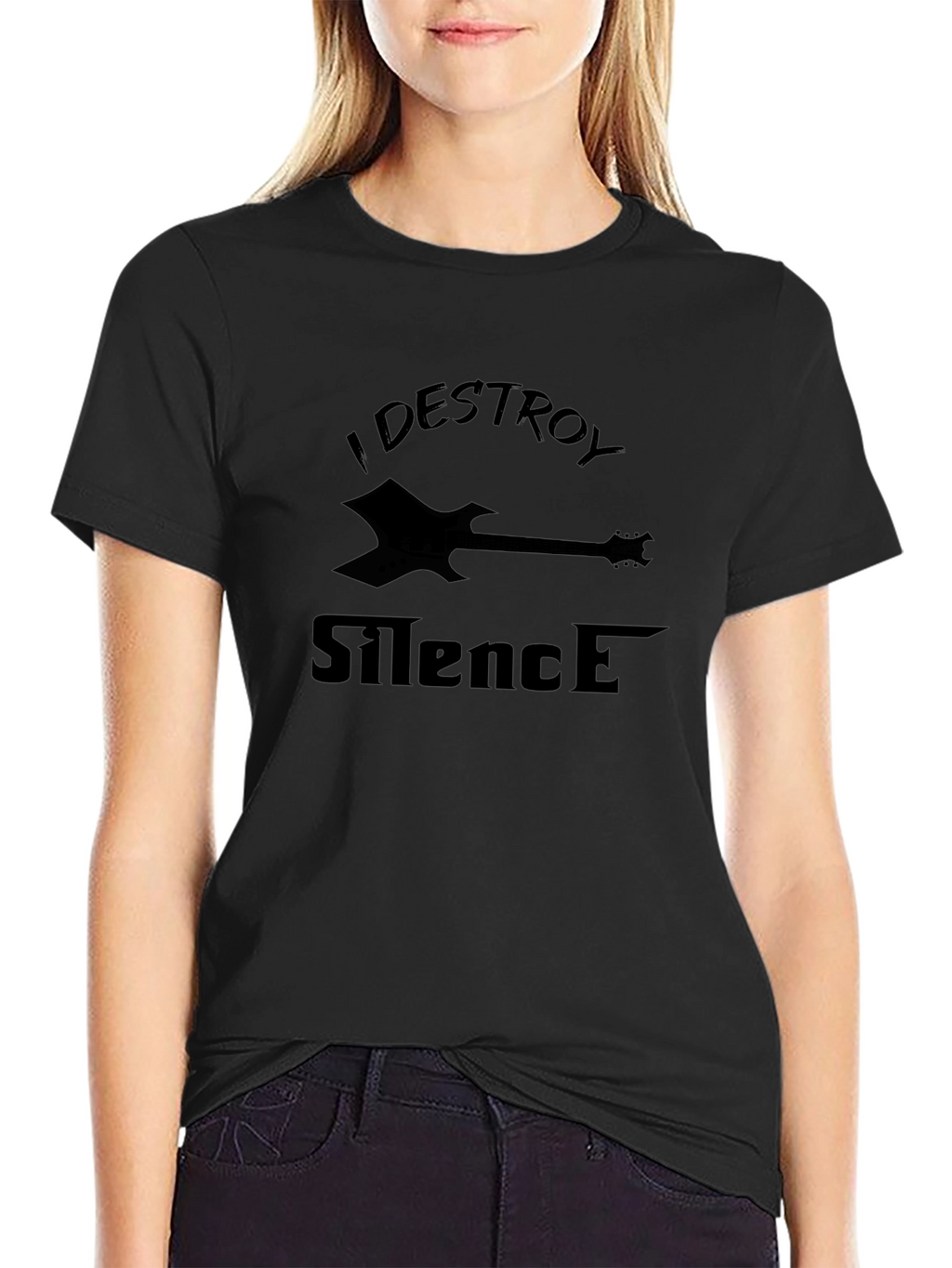 I Destroy Silence Guitar T-Shirt