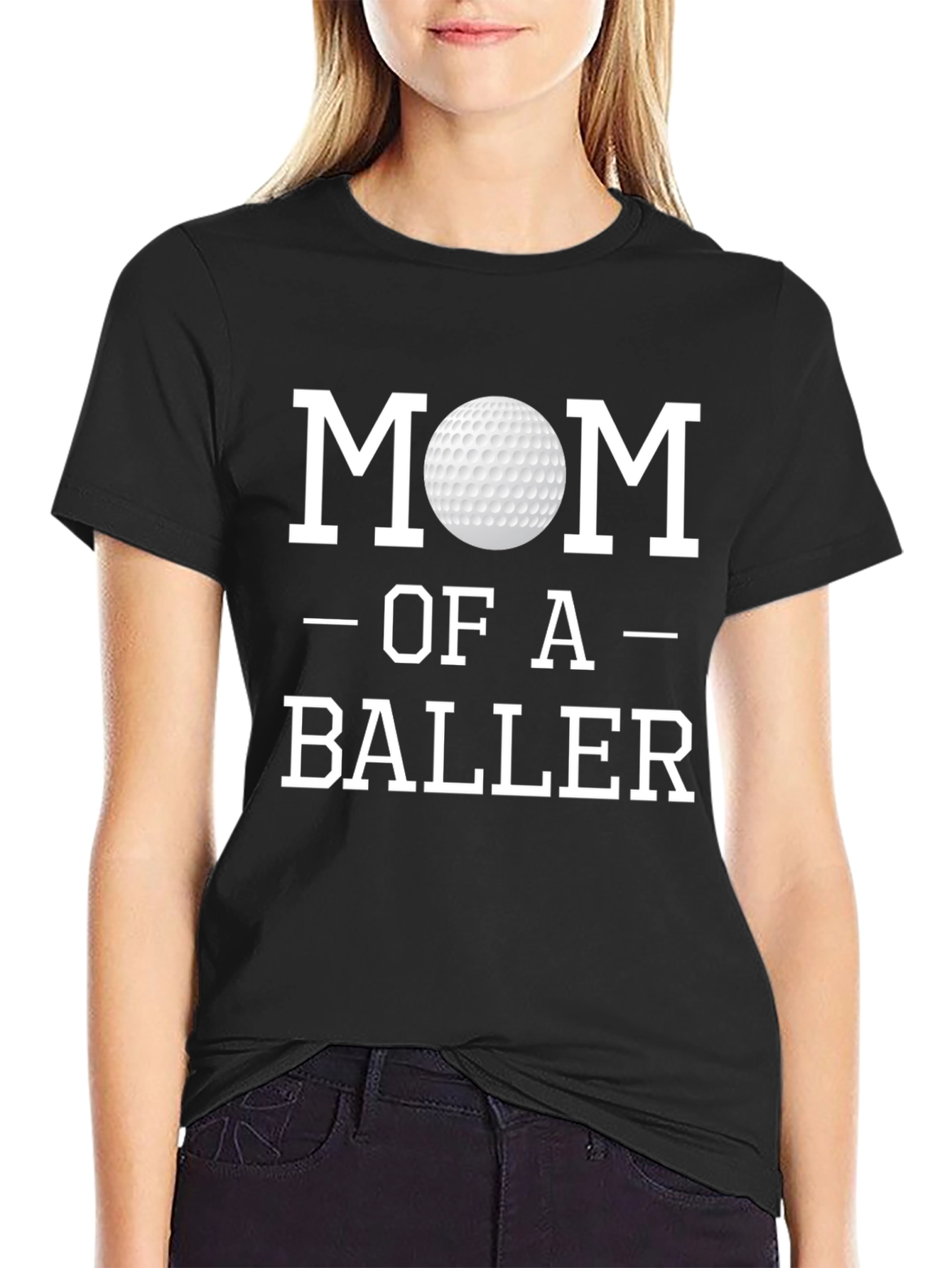 Mom of a Baller Golf T-Shirt