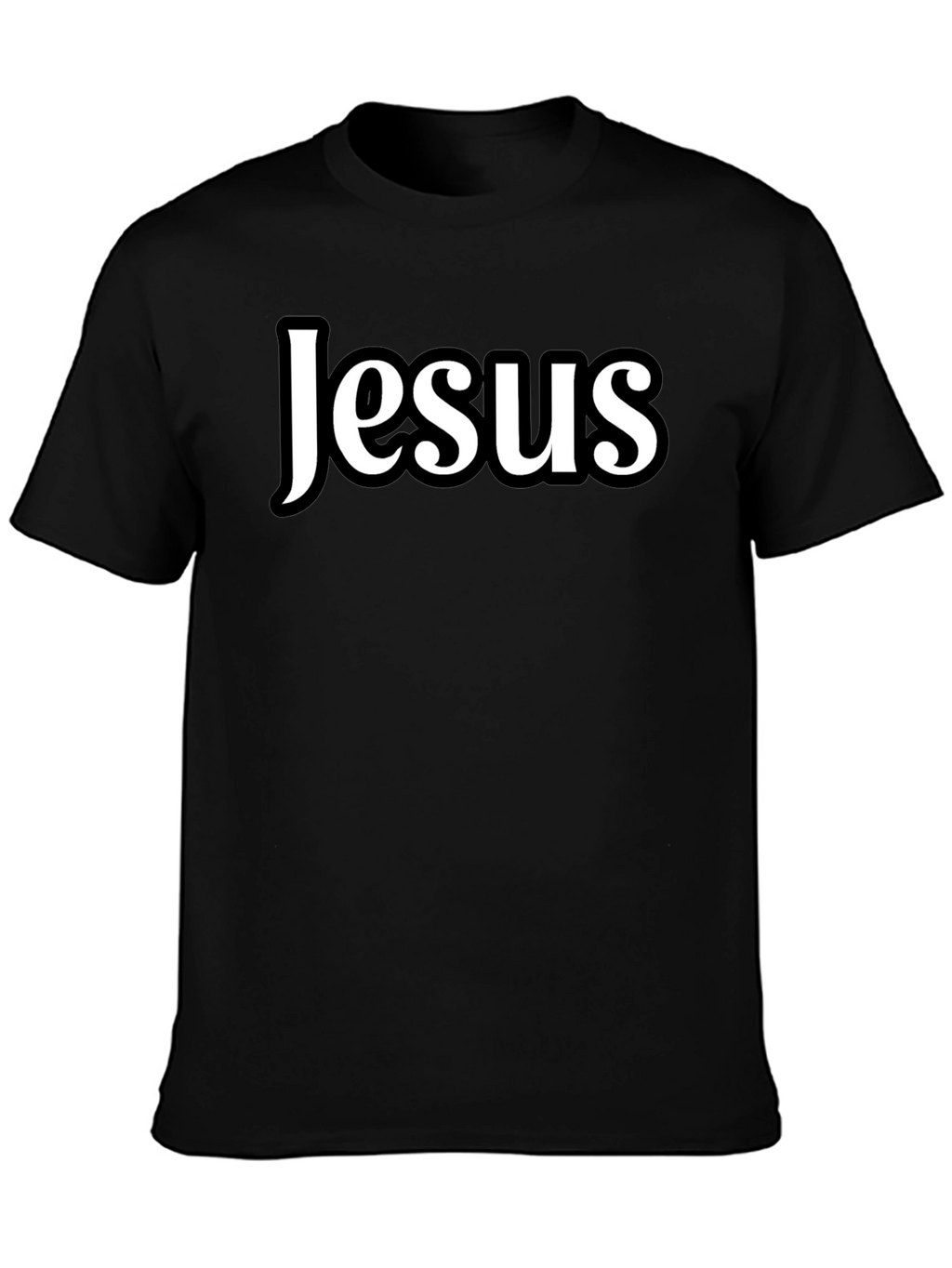 Jesus Graphic Black T-Shirt Religious Apparel