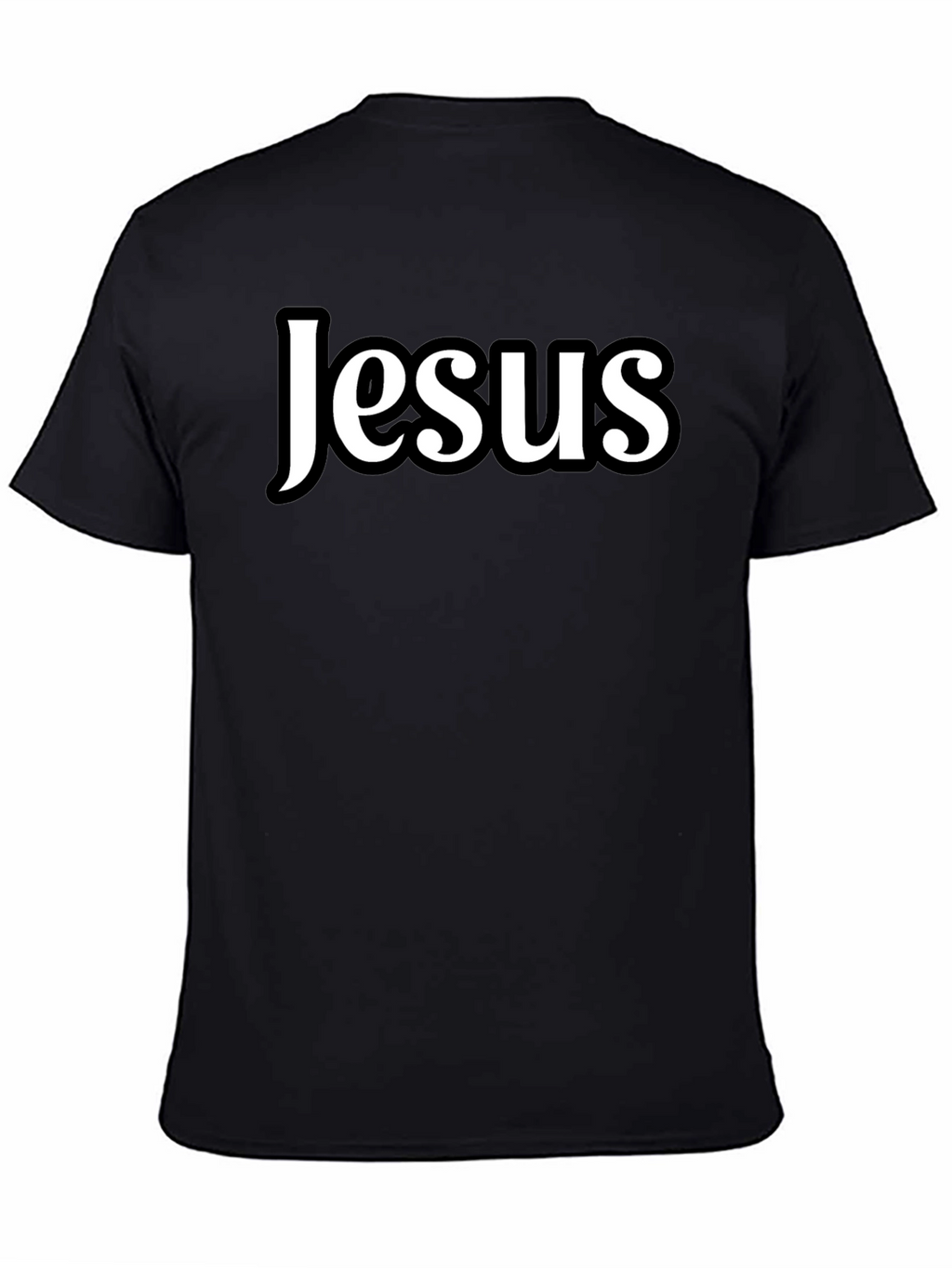 Jesus Graphic Black T-Shirt Religious Apparel