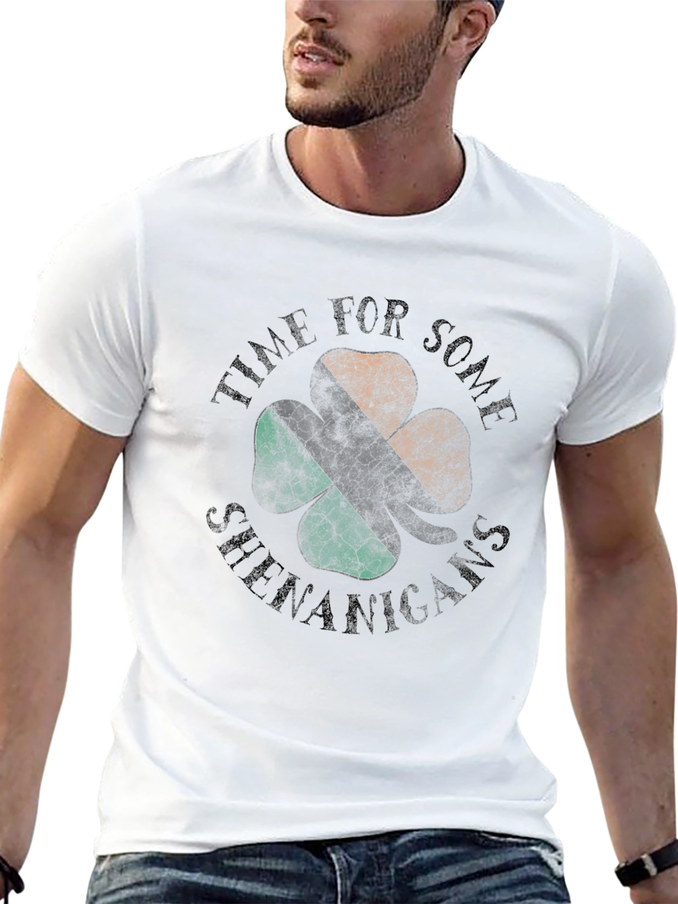 Time for Shenanigans Clover Graphic Tee