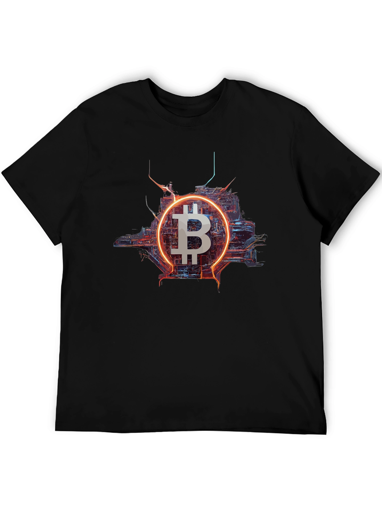 Bitcoin Sci-Fi T-Shirt - Crypto Currency Tee