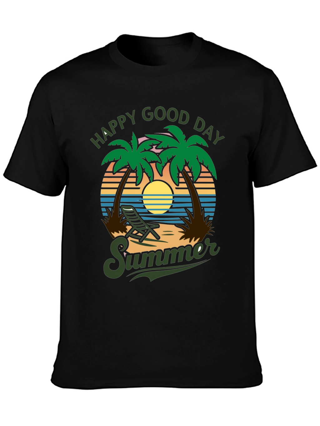 Happy Good Day Summer Graphic T-Shirt