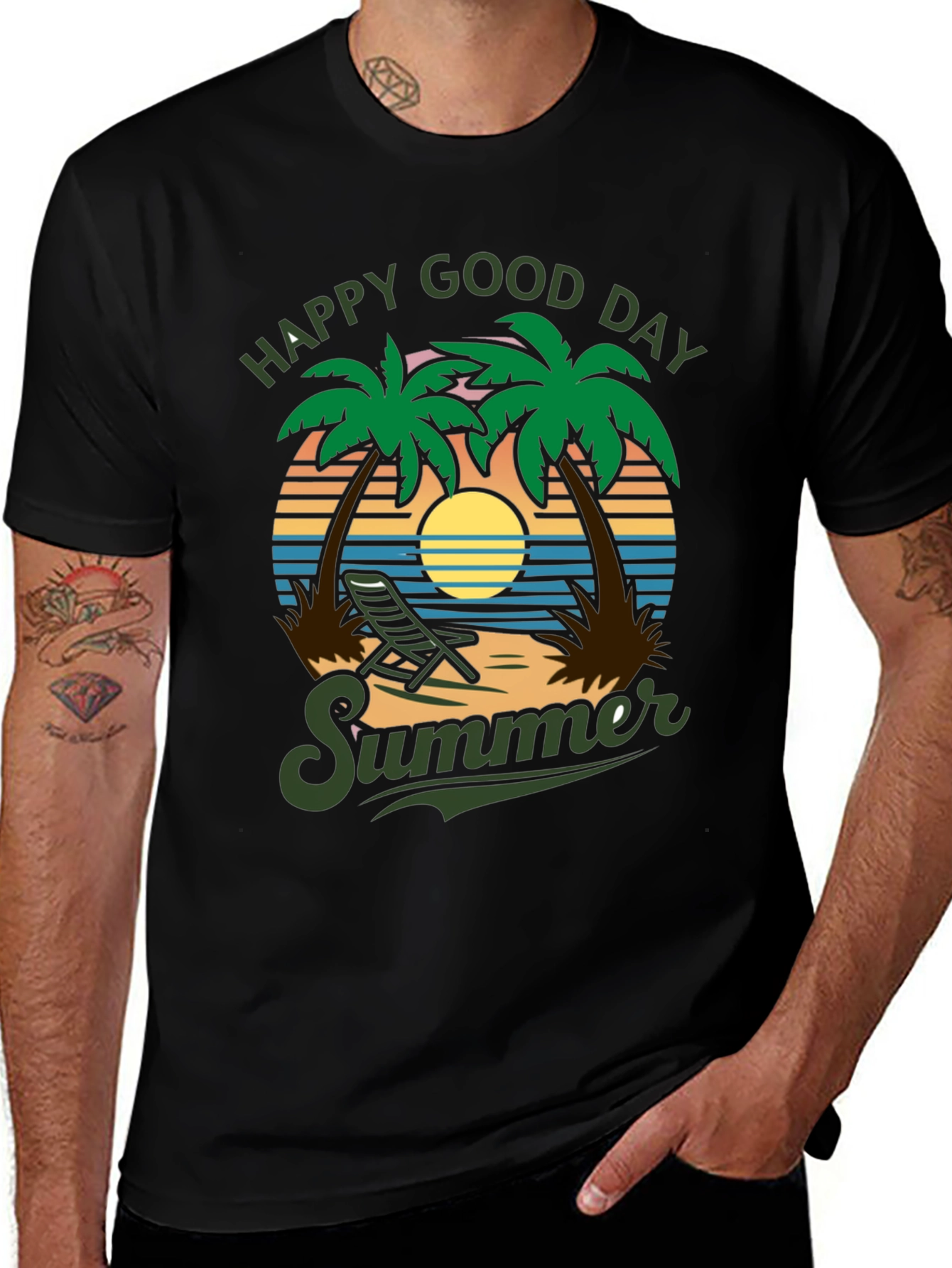 Happy Good Day Summer Graphic T-Shirt