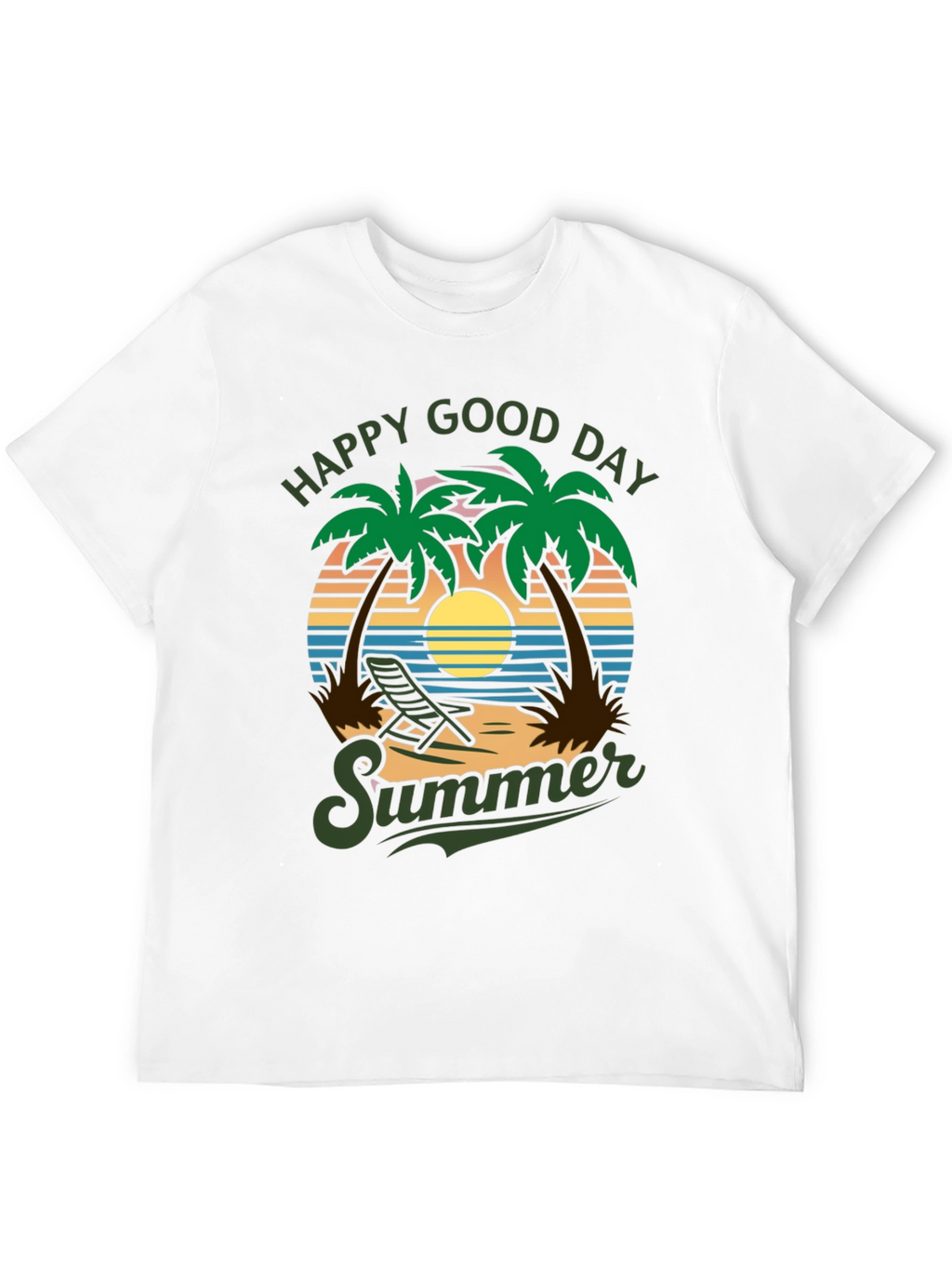 Happy Good Day Summer Graphic T-Shirt