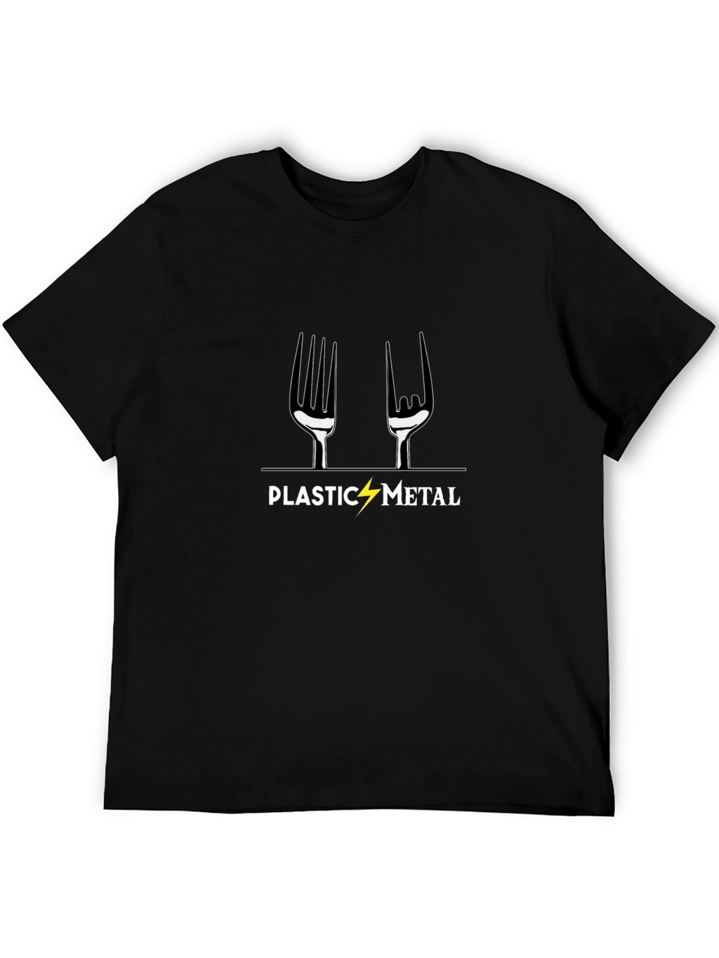 Plastic Metal Graphic T-Shirt - Black