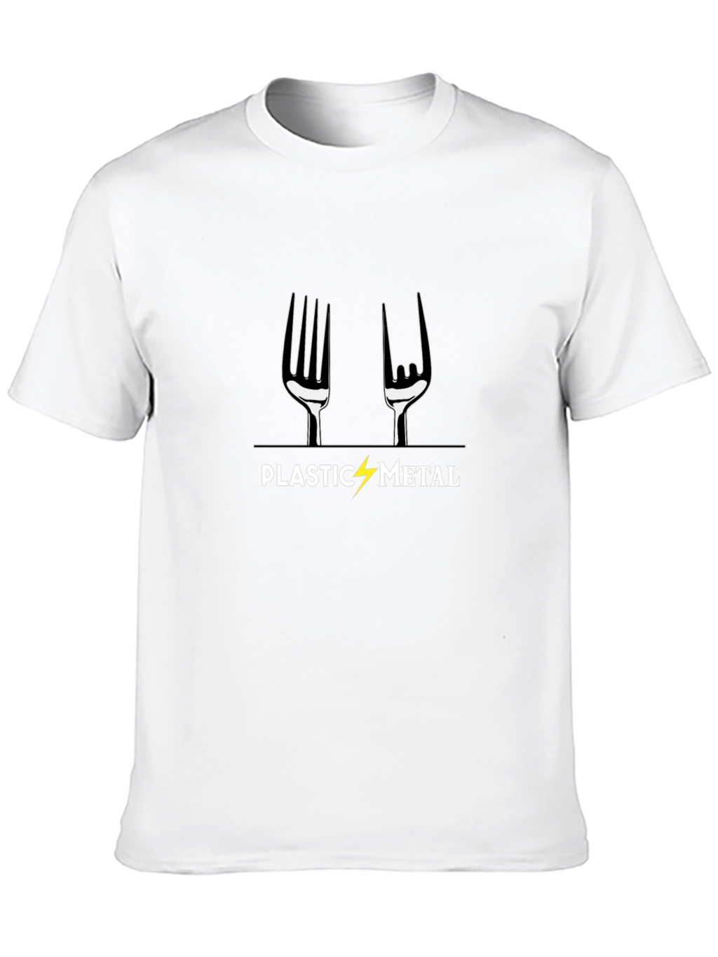 Plastic Metal Graphic T-Shirt - Black