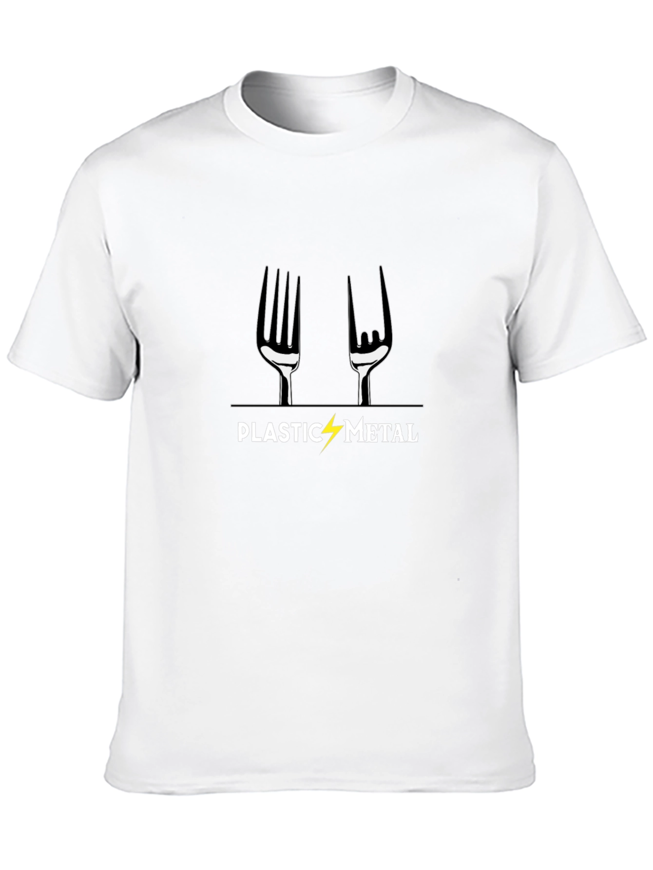 Plastic Metal Graphic T-Shirt - Black