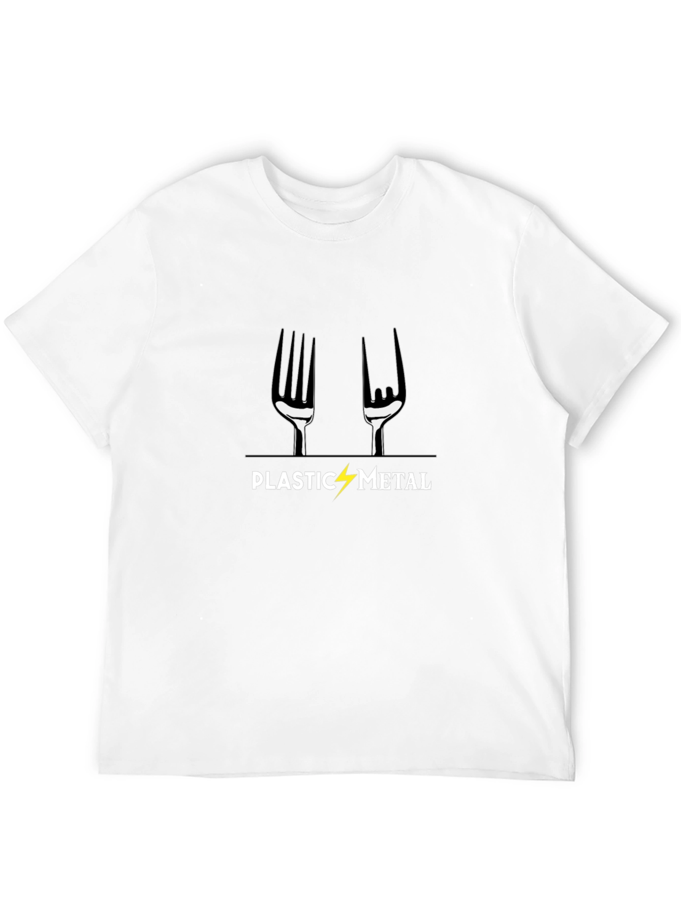 Plastic Metal Graphic T-Shirt - Black