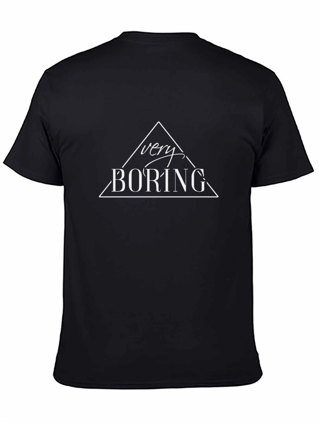Very Boring Graphic Tee - Mens Black T-Shirt
