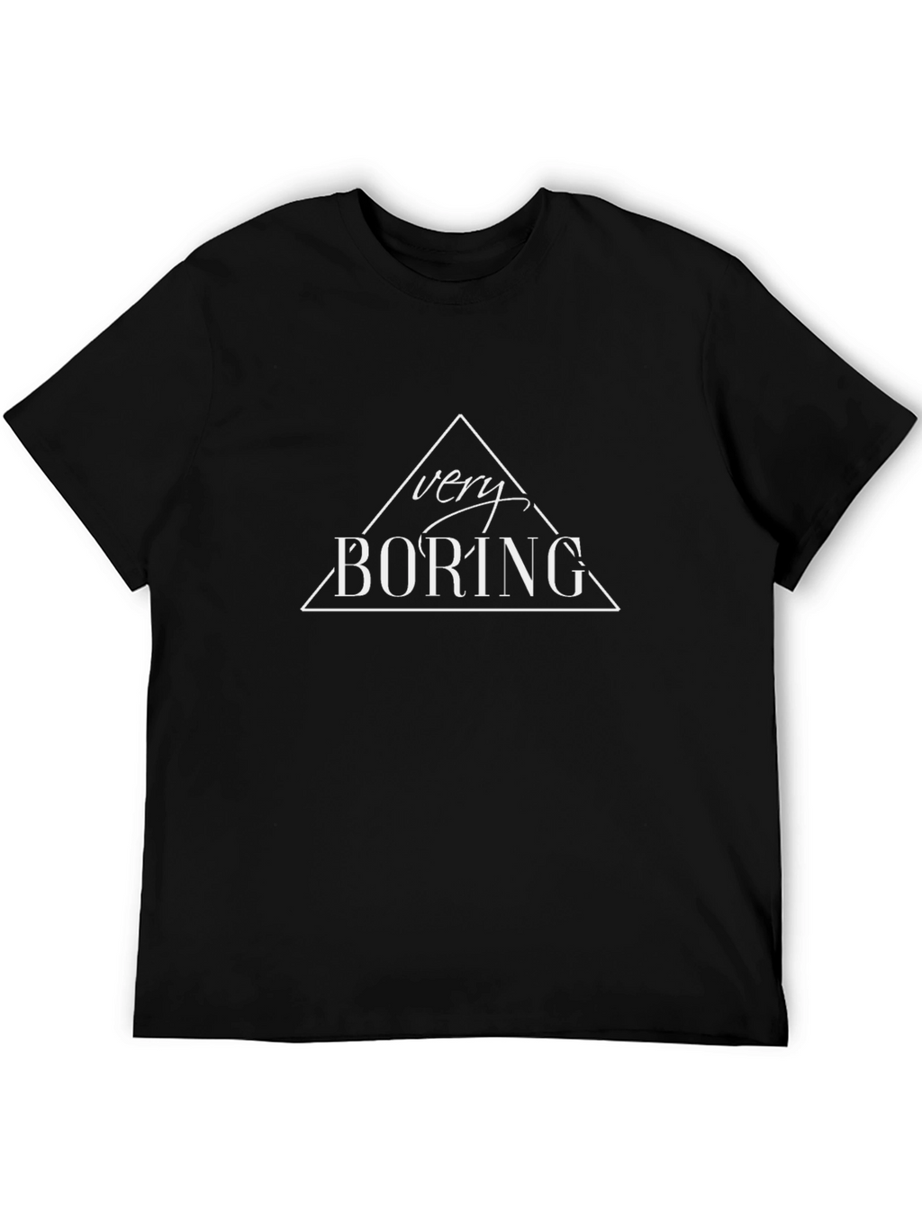 Very Boring Graphic Tee - Mens Black T-Shirt