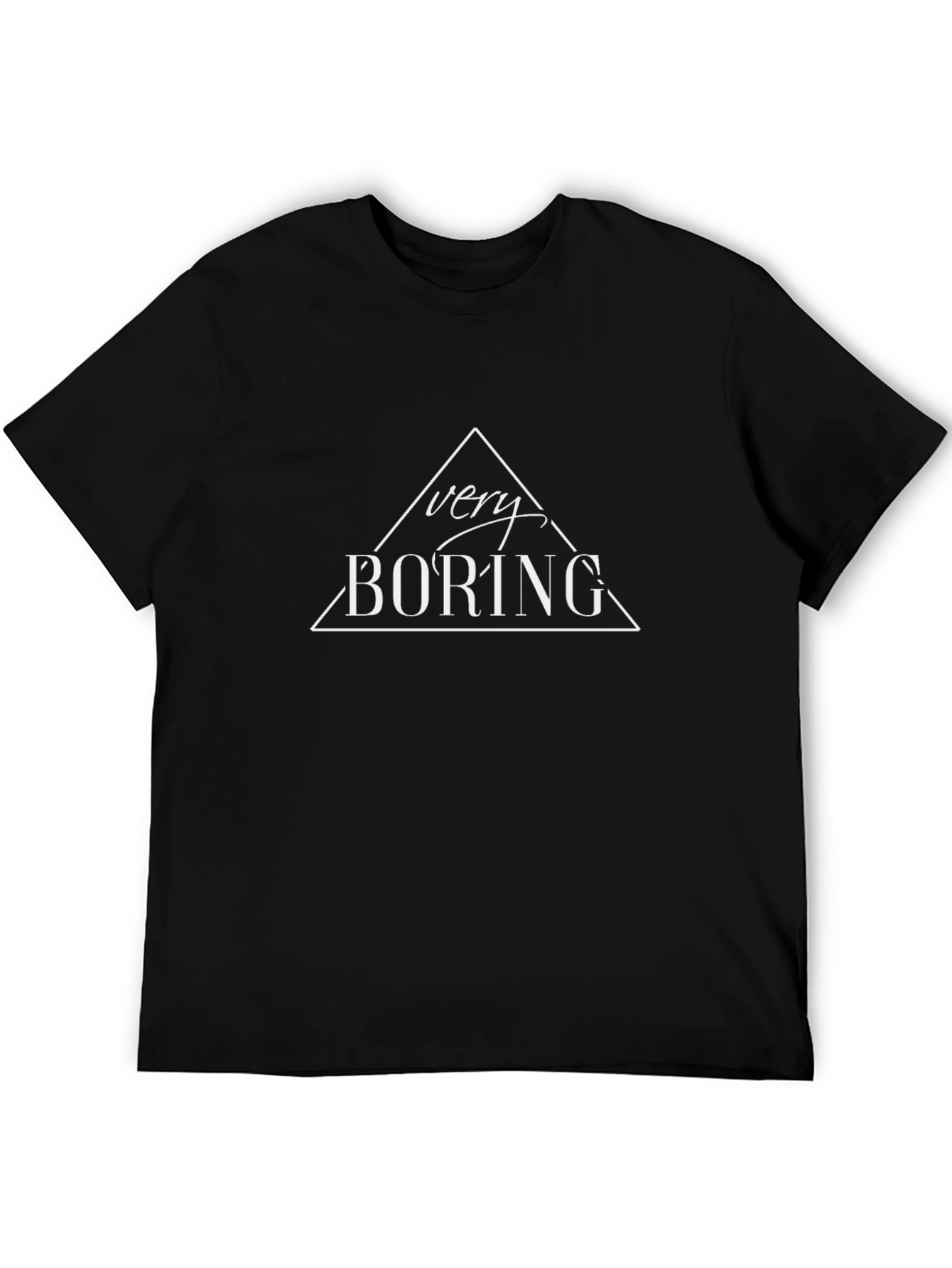 Very Boring Graphic Tee - Mens Black T-Shirt