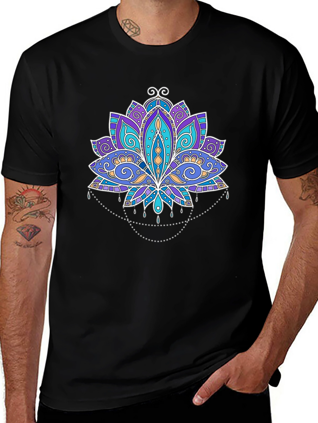 Lotus Flower Graphic T-Shirt