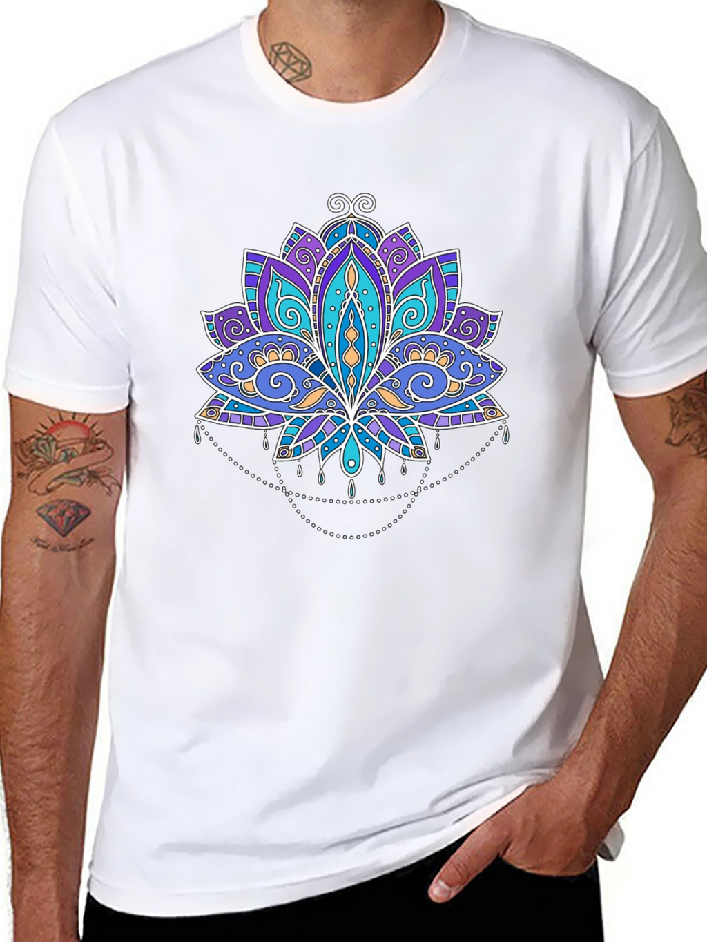 Lotus Flower Graphic T-Shirt