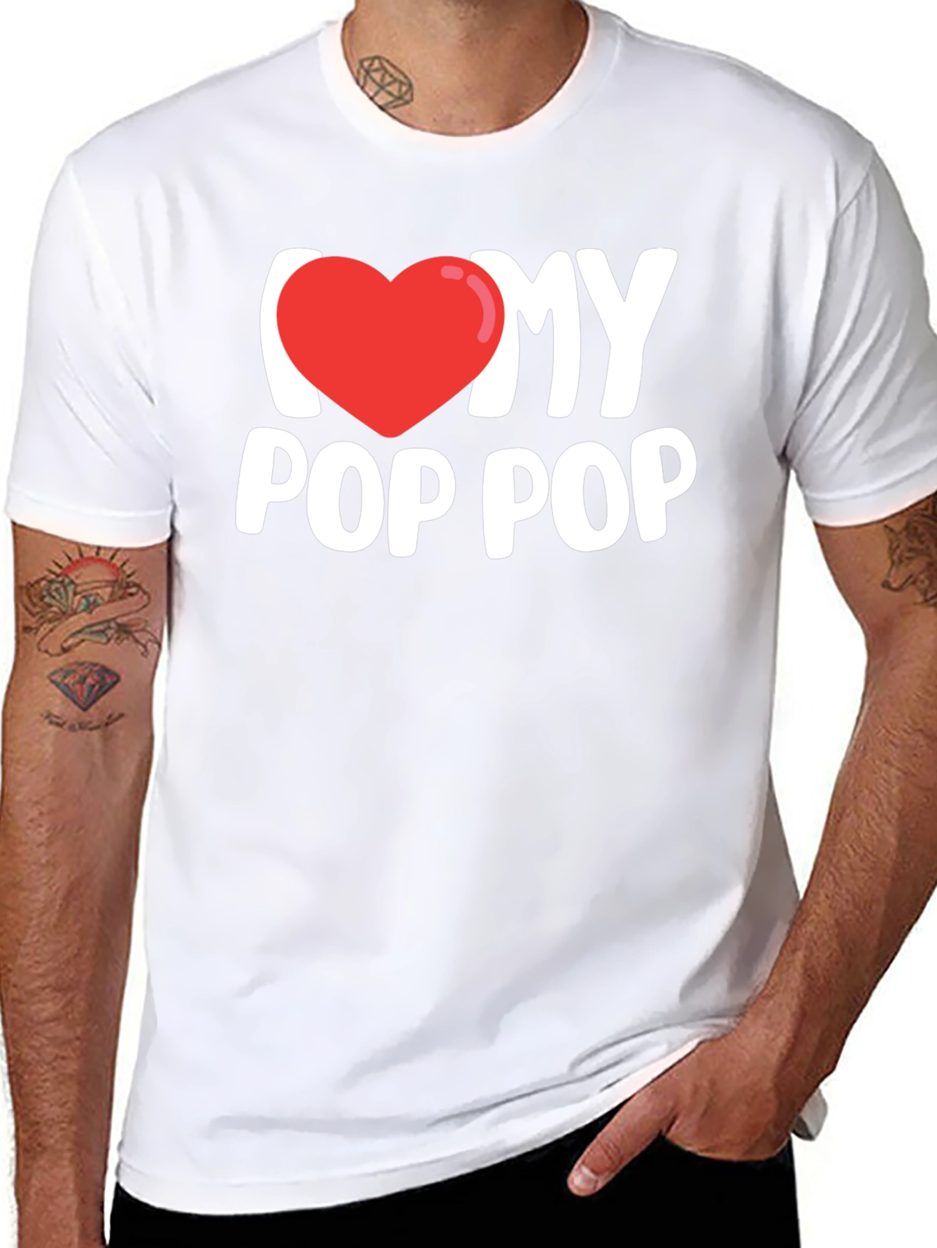 I Heart My Pop Pop T-Shirt