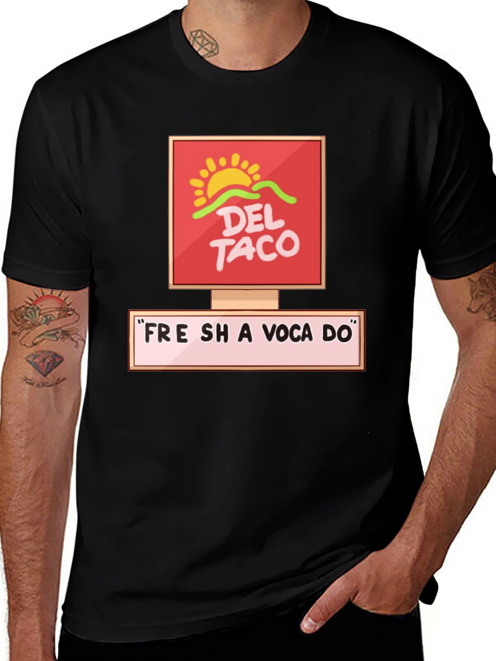 Del Taco Fresh Avocado Graphic Tee